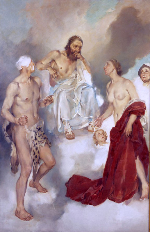 study for the council of the gods[